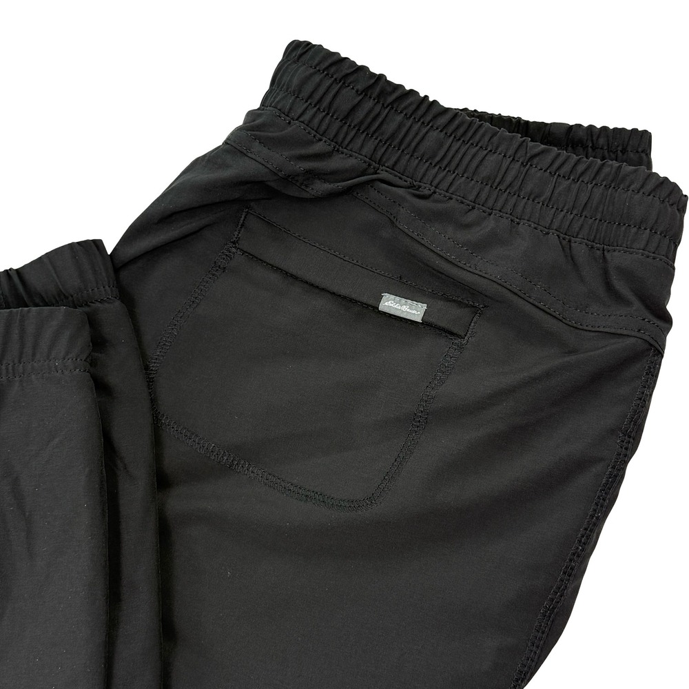 Eddie‎ Bauer Womens 10 Black Nylon Jogger Pants Fleece Lined Active Hiling